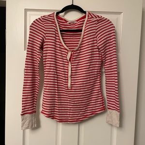 Victoria’s Secret red and white sparkly pajama set size XS